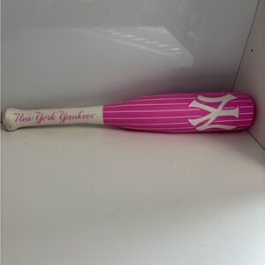 new york yankees pink mini baseball bat 2010